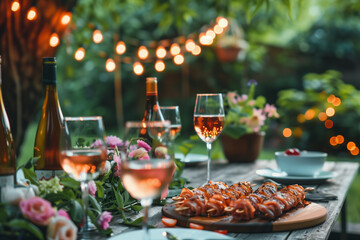 summer outdoor gourmet dining, garden party (3)