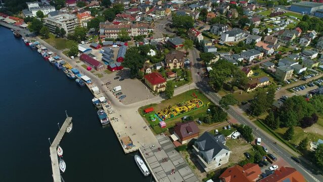 Port Of Mrzezyno Rzeka Rega Portowa Aerial View Poland