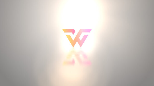 Clean Flare Reflection Logo Reveal 4k 1:1 16:9 9:16