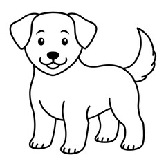 Dog drawing vector