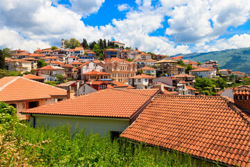 Cityscape of Ohrid in North Macedonia