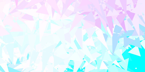 Light Pink, Blue vector background with random forms.