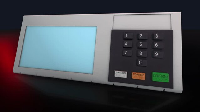 Urna eletr&ocirc;nica usada para elei&ccedil;&otilde;es no brasil