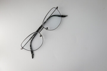 eyeglasses on a white background