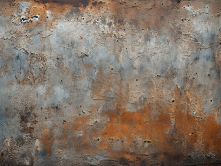 Weathered iron backdrop showcases aged metal texture