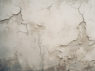 Wall fragment, covered in plaster, forms the background