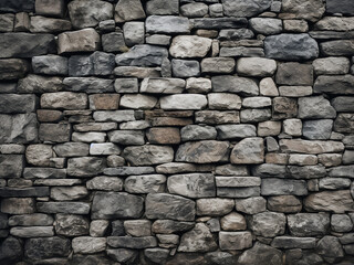 Stone wall's grungy texture creates the background