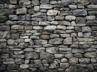 Obraz premium Stone wall's grungy texture creates the background