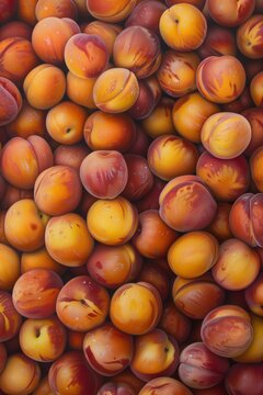 Apricots close-up illustration