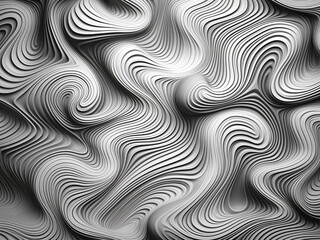 Obraz premium Seamless monochrome wave pattern ideal for backgrounds, wallpapers