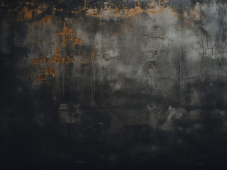 Grunge texture enhances the dark, aged wall appearance - obrazy, fototapety, plakaty