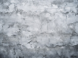 Decorative effect and rugged texture on grey cement wall