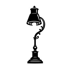 Fototapeta premium table lamp svg, table lamp silhouette, line art svg, Lamp Post svg, Street Lamp svg, Garden Lamp svg, Lamp Post Cricut, Lamp Post svg bundle, Lamp Post silhouette, Lamp Post svg, cut Lamp Post Clipart