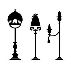 Obraz premium table lamp svg, table lamp silhouette, line art svg, Lamp Post svg, Street Lamp svg, Garden Lamp svg, Lamp Post Cricut, Lamp Post svg bundle, Lamp Post silhouette, Lamp Post svg, cut Lamp Post Clipart