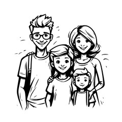 stick family svg bundle, stick family clipart, stick family cut files, huge pack of stick figure svg, svg files for cricut, family svg png bundle, family clipart, fathers day svg, father and children 