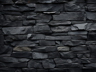 Dark grey-black slate texture with high resolution for background or design work