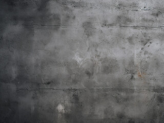 Grunge-style wall with concrete and cement texture in dark grey