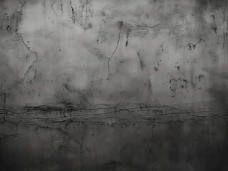 Dark grey textured wall with grunge effect, composed of concrete and cement