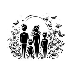 cartoon, family, boy, child, children, vector, kid, illustration, people, woman, kids, hair, baby, face, love, drawing, mother, father, fun, design, childhood, smile, son, set, smiling, playing, art, 