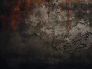 Background-ready dark grungy texture with a rugged appearance - obrazy, fototapety, plakaty