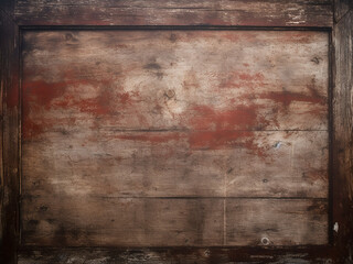Obraz premium Dark red and brown grunge forming a frame on empty background