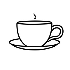 coffee, cup, drink, tea, cafe, hot, mug, vector, espresso, white, beverage, breakfast, illustration, icon, saucer, isolated, cappuccino, black, caffeine, steam, symbol, brown, restaurant, mocha, choco