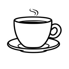coffee, cup, drink, tea, cafe, hot, mug, vector, espresso, white, beverage, breakfast, illustration, icon, saucer, isolated, cappuccino, black, caffeine, steam, symbol, brown, restaurant, mocha, choco