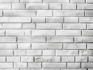 Fototapeta premium Modern interior and exterior design with white brick wall backdrop