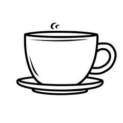 cup, coffee, white, isolated, drink, mug, saucer, empty, tea, cafe, beverage, espresso, breakfast, object, ceramic, plate, nobody, porcelain, coffee cup, single, china, dishware, ceramics, hot, cappuc