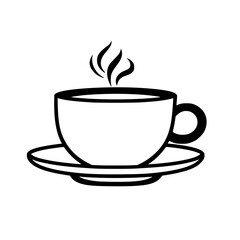 cup, coffee, white, isolated, drink, mug, saucer, empty, tea, cafe, beverage, espresso, breakfast, object, ceramic, plate, nobody, porcelain, coffee cup, single, china, dishware, ceramics, hot, cappuc