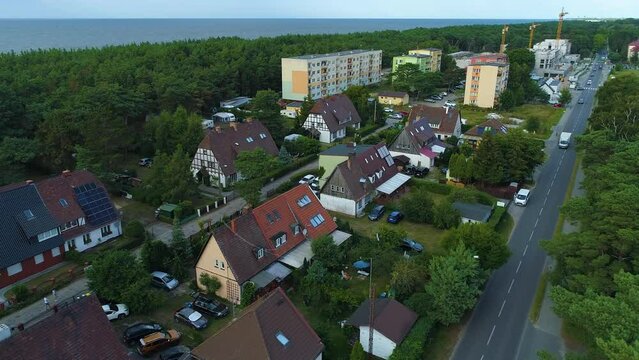 Houses Center Rogowo Domy Bloki Aerial View Poland