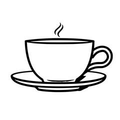 cup, coffee, white, isolated, drink, mug, saucer, empty, tea, cafe, beverage, espresso, breakfast, object, ceramic, plate, nobody, porcelain, coffee cup, single, china, dishware, ceramics, hot, cappuc