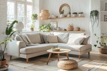Scandinavian-Style Living Room with Natural Light