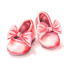 pink baby shoes
