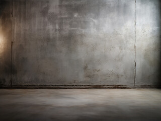 Enhance your home with grungy concrete wall and floor - obrazy, fototapety, plakaty