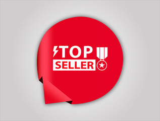  red flat sale web banner for top seller banner and poster