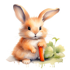rabbit with carrot