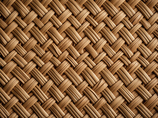 Handwoven texture exemplifies natural wicker - obrazy, fototapety, plakaty