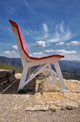 The spectacular view from the Big Bench of Monte Orsa