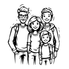 stick family svg bundle, stick family clipart, stick family cut files, huge pack of stick figure svg, svg files for cricut, family svg png bundle, family clipart, fathers day svg, father and children 