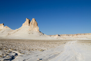 Stunning rock pinnacles in Bozzhira valley view, Kazakhstan