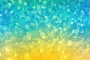 Light Blue, Yellow vector template with circles. Blurred bubbles on abstract background with...
