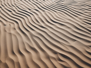 Cold Baltic weather unveils intricate sand patterns on the beach's surface - obrazy, fototapety, plakaty