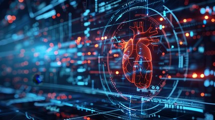 Obraz premium a futuristic health technology, medical technology