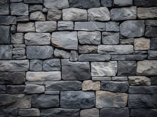 An abstract pattern adorns a stone wall, forming a unique backdrop