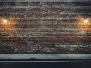Industrial ambiance captured against a warehouse brick wall