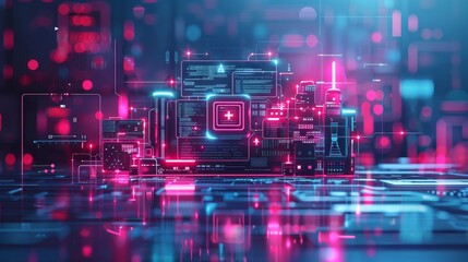 a futuristic health technology, medical technology