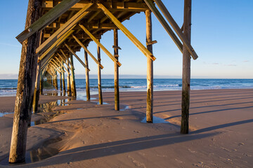 Under the pier in Surf City