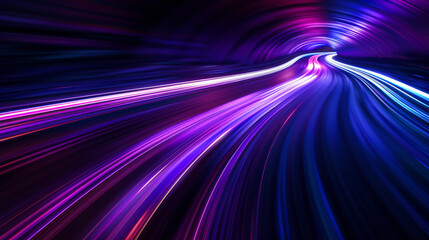 Bright and colorful light in wheel wave style, dark blues and purples