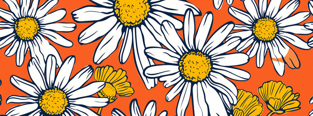 Vibrant Floral Digital Illustration
